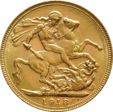 Pièce Souverain Or 1918 (M)