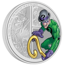 Pièce DC Villains The Riddler Argent 1 Once 2023 en Boîte