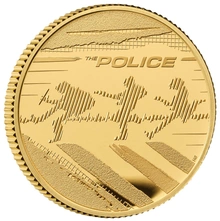 Pièce Music Legends Or 1/4 Once 2023 la Police BE en Boîte