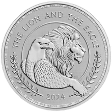 Pièce Le Lion et l'Aigle Argent 1 Once 2024