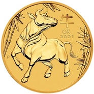 Collection Perth Mint Lunar en or de 1 once - 2021 Année du Bœuf