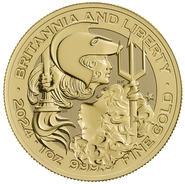 Pièce Britannia & Liberty Or 1 Once 2024