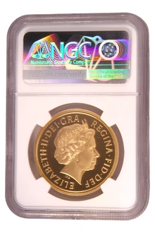 2008 - Pièce d'Or de 5 £ (Quintuple Souverain) NGC PF69