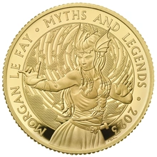 Pièce Mythes et Légendes Or 1/4 Once 2023 Morgan Le Fay en Boîte