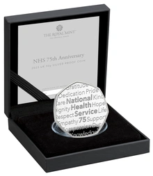 Pièce 50 Pence Argent 2023 75 Ans de la NHS BE en Boîte