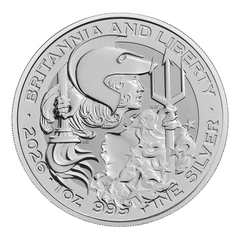 Pièce Argent 1 Once Britannia et Liberty 2026