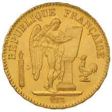 Pièce 20 Francs Or 1871 Génie A