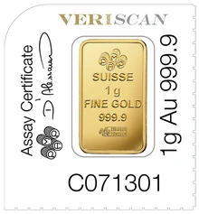 Lingot d'Or 1g Pamp Multicard