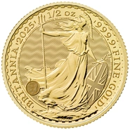 Pièce Britannia Or 1/2 Once 2025