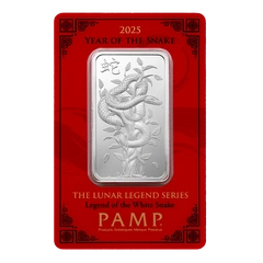 Lingot d'Argent 1 Once Pamp 2025 Année du Serpent