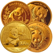 Pièce Panda Or 1/4 Once 1982-2015 Notre Choix