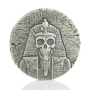 Pièce Reliques Égyptien Ramsès II Post Mortem Argent 2 Onces