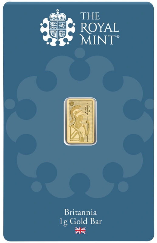 NEW 1g Gold Britannia Minted Bar