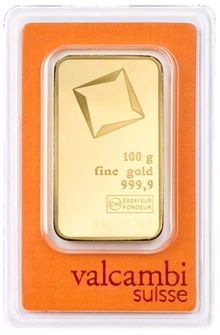 Lingot d'Or 100g Valcambi