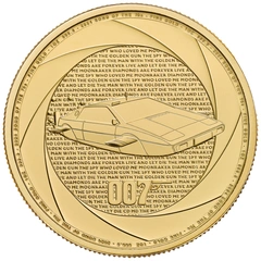 Pièce Six Décennies de 007 Bond des Années 1970 Or 1 Once 2024