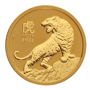 Collection Perth Mint Lunar en or de 1/10 once - 2022 Année du Tigre