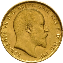 Pièce Souverain Or 1908 Édouard VII M