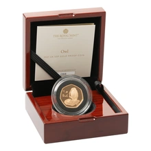 Pièce 50 Pence Or 2021 Chouette BE en Boîte