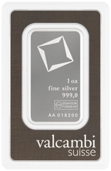 Lingot d'Argent 1 Once Valcambi