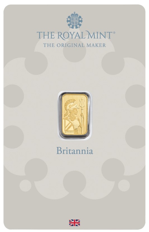 Britannia 1 Gram Minted Gold Bar