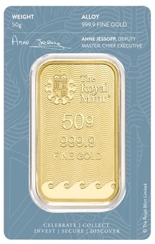 Lingot d'Or 50g Royal Mint Britannia