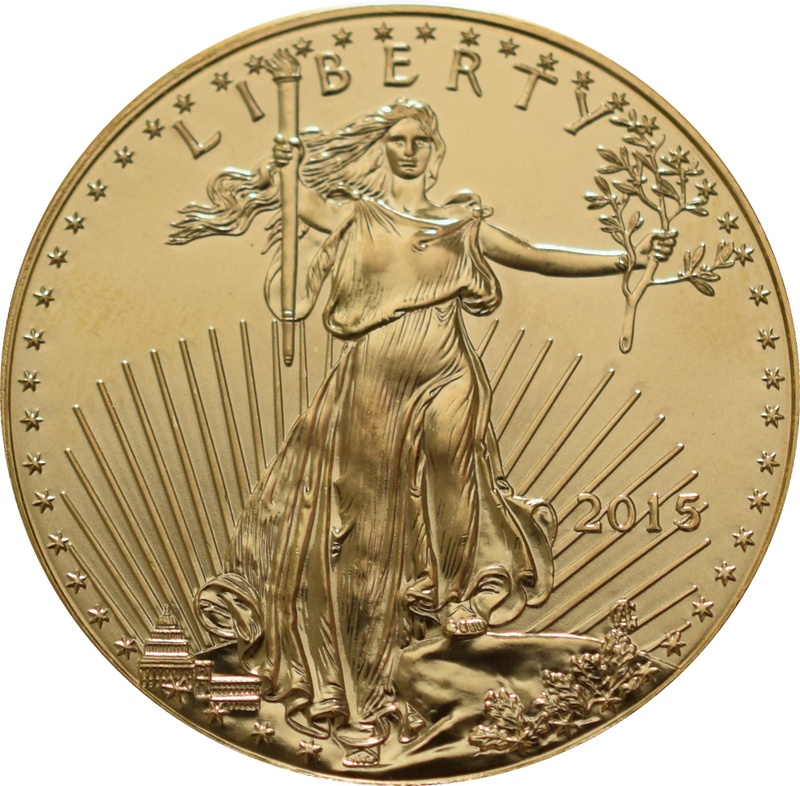 Pièce d'Or Eagle Américain 2015 1 Once