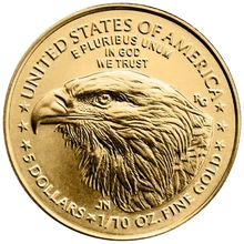 Pièce American Eagle Or 1/10 Once 2026
