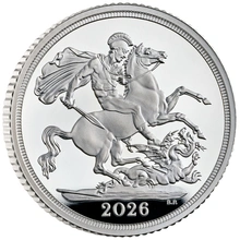 Pièce Souverain Argent 2026 BE
