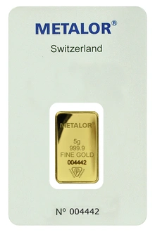 Lingot d'Or 5g Metalor