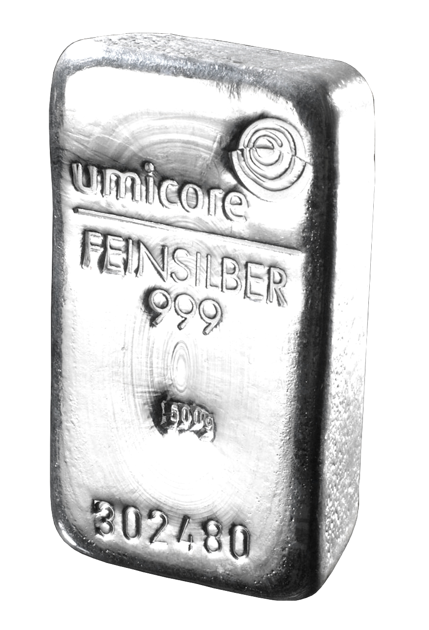 Lingot d'argent de 500 grammes - Umicore